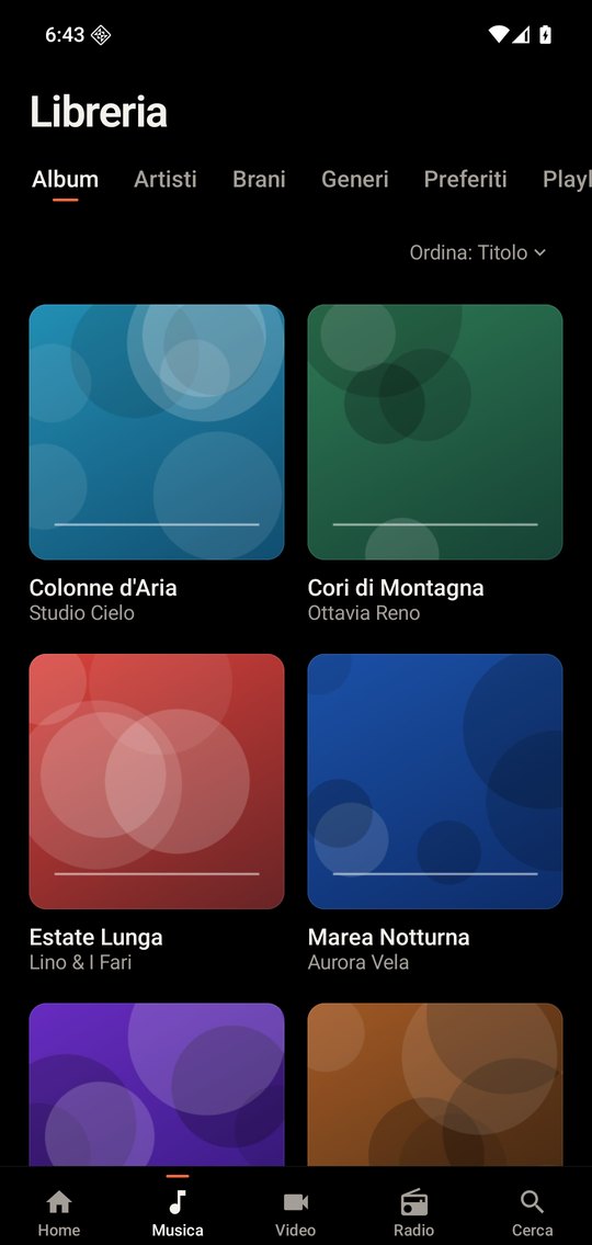 Screenshots: The library